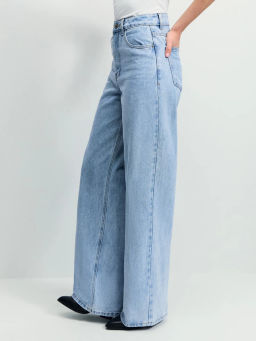 Джинсы wide leg с высокой посадкой / Zarina  фото 4