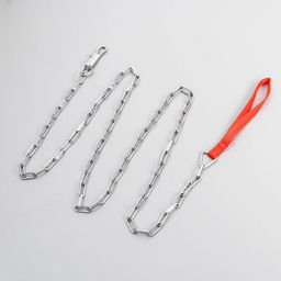 Поводок металлический 160 см, сварное звено 2,9 х 18 мм - Пижон фото 2