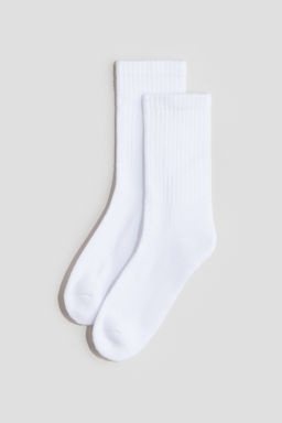Pack de 5 calcetines acanalados en tejido de rizo - H&m фото 7