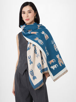 в составе ШЕРСТЬ и КАШЕМИР Большой, мягкий, теплый однотонный двусторонний палантин. - Tantino фото 5