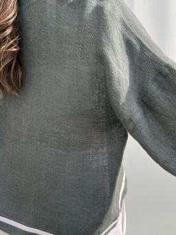 100% ЛЁН блуза ОВЕРСАЙЗ - Новый лен фото 5