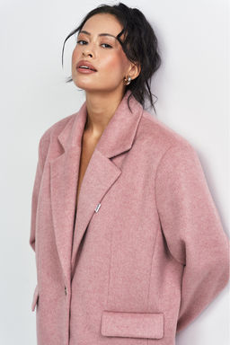 Пальто-жакет Розовый - Erist store фото 4
