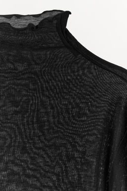 CAMISETA LISA CON LYOCELL / Negro