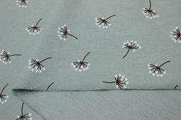 Теплый хлопок Звездочки на веточках цв. винтажная мята-2, ВИД2, ш.1.48м, хлопок-100%, 160гр/м.кв - Купава фото 6