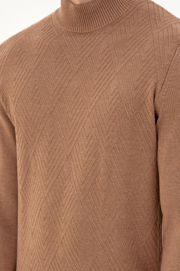 Мужской светло-коричневый меланжевый свитер Неожиданная скидка в корзине - U.s. polo assn фото 7