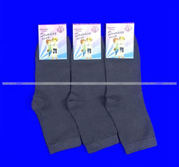 Цена за 10 пар. Золотая Игла носки подростковые с-401 с лайкрой серые