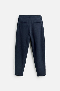 TEXTURED PLEATED TROUSERS - Zara фото 34