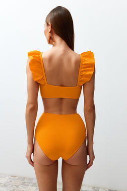 TRENDYOLMILLA Fusya Bralet F?rf?rl? Dokulu Yuksek Bel Hipster Bikini Tak?m? TBESS22BT0049 фото 38