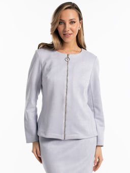 Костюм из трикотажной замши лавандовый - Odis фото 2