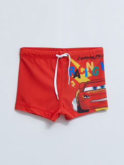 Beli Lastikli Arabalar Bask?l? H?zl? Kuruyan Erkek ?ocuk Boxer Mayo
