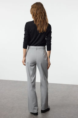 Gri Dikis Detayl? Yuksek Bel Wide Leg Pantolon TWOAW25JE00246