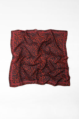 ANIMAL PRINT MODAL AND SILK SCARF - Zara фото 3