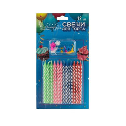 Свеча для торта 12шт Волшебная страна , арт. 007146