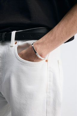 PULSERA R?GIDA ACERO INOXIDABLE / Plata - Zara фото 2