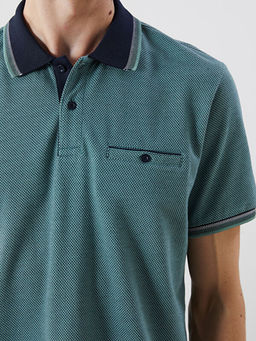 Polo Yaka Merserize G?r?n?ml? Erkek Ti??rt