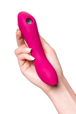 Вакуум-волновой бесконтактный стимулятор клитора Satisfyer Curvy Trinity 3, силикон, красный  фото 7