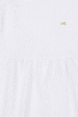 Белое тканое платье для девочки - U.s. polo assn фото 4