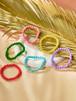 Набор детских браслетов «Выбражулька» бусинки, 6 нитей, цветной