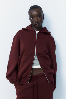 OVERSIZE ZIP-UP HOODIE - Zara фото 21