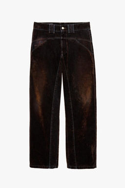 CONTRAST VELVET-FINISH JEANS X STEFANO PILATI - Zara фото 2