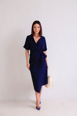 Martichelli Платье в глубоком синем  фото 11