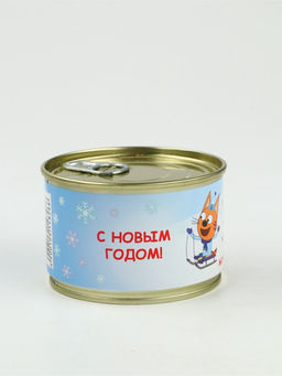Леденцы монпансье в консервной банке Три кота Новый год 3 шт.