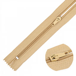 Молния Mzip брючная №4 замок полуавтомат, 20см н/р цв.F278 песочный уп.10шт