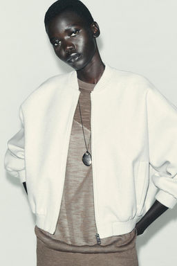 SOFT OVERSIZE BOMBER JACKET - Zara фото 2