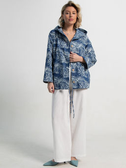 Пыльник Летний день (бело-синий) Б15182-8М - Lt collection фото 5