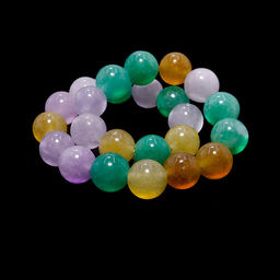 Браслет из камня Денежный магнит МИКС Хризопраз Цитрин Аквамарин 8мм