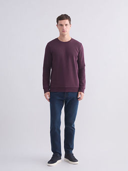 Bisiklet Yaka Erkek Sweatshirt