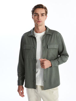 Regular Fit Uzun Kollu Erkek G?mlek Ceket