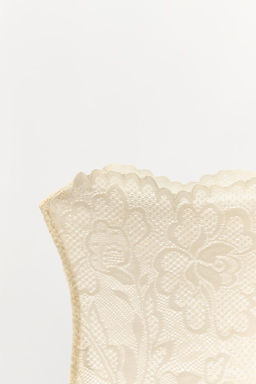 EMBROIDERED MESH BODYSUIT - Zara фото 9