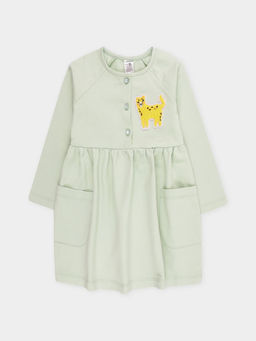 КП 5850/пастельный зеленый платье для дев