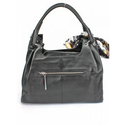 Сумка женская натуральная кожа GU 2033-3719, 3отд, плечевой ремень, черный 263135 - Adelia фото 3