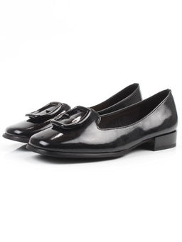 06-DLG03-2 BLACK Туфли женские (натуральная кожа)