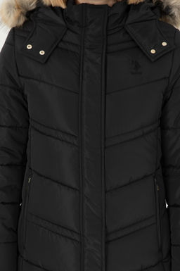 Женское черное пальто - U.s. polo assn фото 6