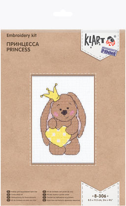 Klart набор для вышивания 8-306 Принцесса 8.5 х 11.5 см