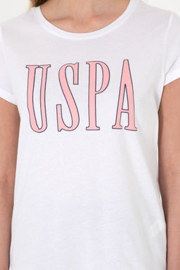 Kad_n Beyaz Bisiklet Yaka Ti__rt Sepette S_rpriz _ndirim - U.s. polo assn фото 13