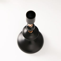 Металлический подсвечник на 1 свечу «Ирада», d=2 см, с золотом 9×9×19.5 см