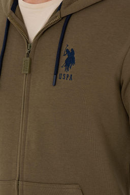 Мужской свитшот цвета хаки Неожиданная скидка в корзине