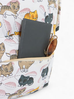 Набор: рюкзак школьный и пенал, с карманами, с принтом, размер 29?12?41 см, розовый