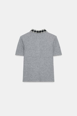 CONTRAST POLO TOP - Zara фото 6
