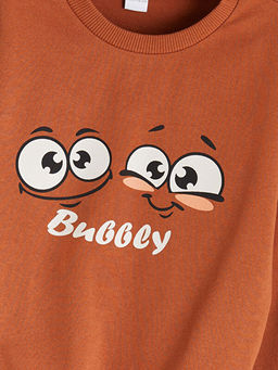 Bisiklet Yaka Erkek ?ocuk Sweatshirt