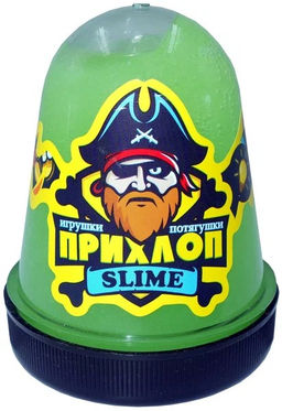 Слайм "Прихлоп. Светлячок" 100гр., светится в темноте, цвет в ассорт., РОССИЯ