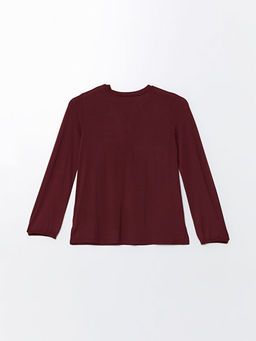 Ka??k Yaka Pul Payetli Uzun Kollu Kad?n Bluz