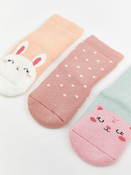 Nak??l? K?z Bebek Soket ?orap 3l? - Waikiki фото 2