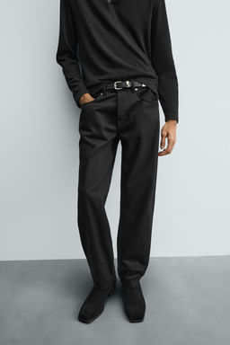 JEANS STRAIGHT FIT / Negro - Zara фото 5