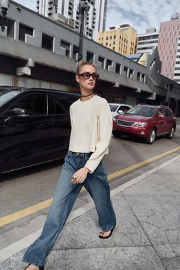 TOP CORTO MANGA VOLUMEN / Crudo