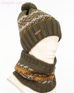 MM 446 F 446 Комплект мужской флис (шапка+снуд)